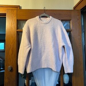 Zara Soft Pink Crew Neck Sweater